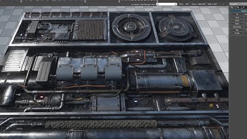 Paneling texture (Parallax occlusion mapping)