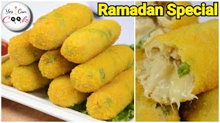 Unique Chicken Cheese Rolls ❗ No Roll Sheets No Bread (Ramadan Special) by YES I CAN COOK