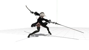 [3D Animation x NieR] 2B combo fan animation