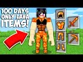 GIRL Survive 100 DAYS USING ONLY LAVA ITEMS in Minecraft ! BECAME A SUPER LAVA BOSS !