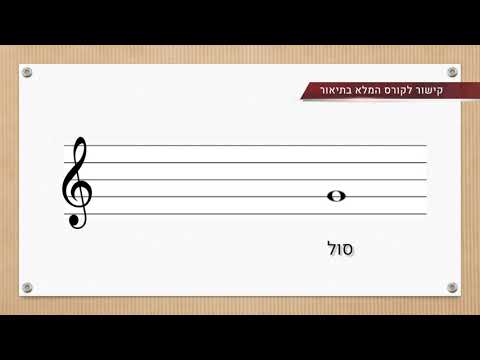 איך לקרוא תווים ללא צורך בידע מוקדם ללמוד פסנתר מההתחלה 