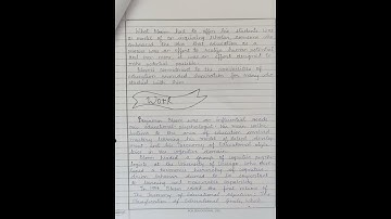 B.Ed Childhood and Growing up Assignment | Biography of a psychologist using creative technique.