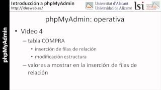 Introducción a phpMyAdmin (parte 0 o resumen)