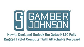 How to Dock and Undock the Getac K120 Fully Rugged Tablet Computer with Attachable Keyboard