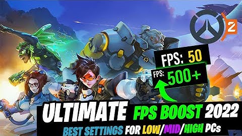 PRO OVERWATCH 2 SETTINGS BOOST FPS+ REDUCE INPUT LAG