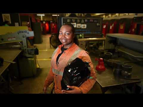 Welding student Erica