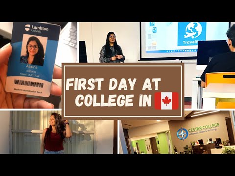 My first day at College in ??|| Lambton College || International Student