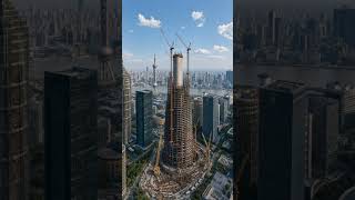 632 Metres. 7 Years. 34 Seconds. The Shanghai Tower #timelapse #engineering #china #shanghai
