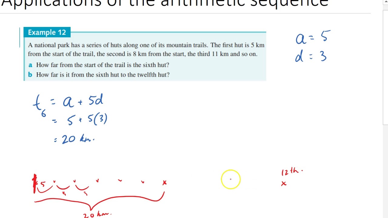 Application of the arithmetic sequence - YouTube