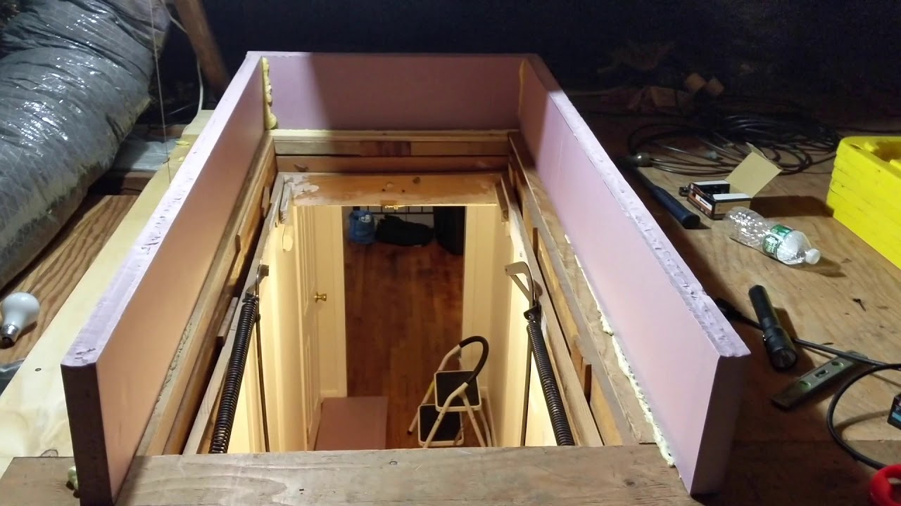 Attic Stair Insulation DIY YouTube Attic Stair Insulation DIY YouTube