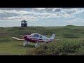 Jodel landing at small airstrip