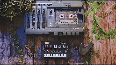 Lo-Fi Ambient Guitar and Chill Synth Jam | KORG NTS-1 | FOSTEX X-12 | E-BOW | Analog Music | Tape