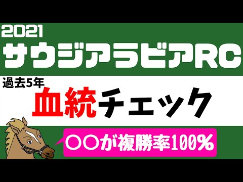 サウジアラビアロイヤルカップ2021 考察 過去5年血統チェック【バーチャルサラブレッド・リュウタロウ/競馬Vtuber】