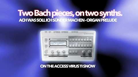 Two Bach pieces on two synths - in the style of W. Carlos