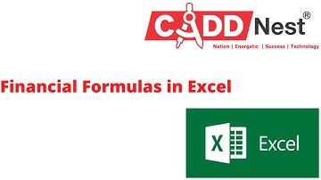 CADD Nest Financial Formulas in Excel | Computer Training Centre-CADD NEST