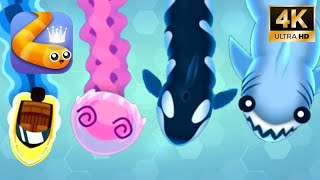 How to UNLOCK ALL 4 Deep Dive Aquatic SKINS on Snake io | King of the Sea, Orca, Jiggly Jelly