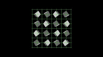 ZX Spectrum 128k: "Cubelon" Demo (2022) with 24x24px grid
