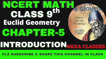 Introduction | Chapter 5 | Euclid Geometry | Class 9th NCERT Math |