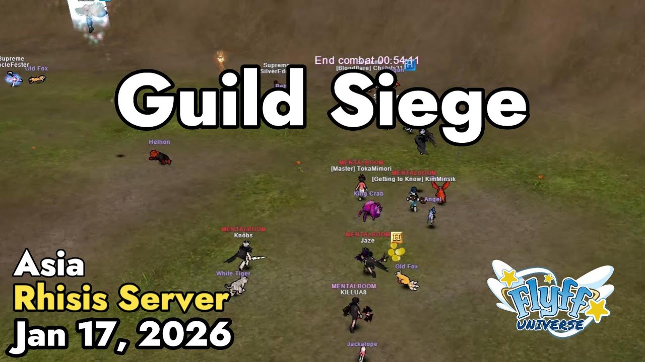 Guild Siege (Rhisis Server) January 17, 2026 | Flyff Universe