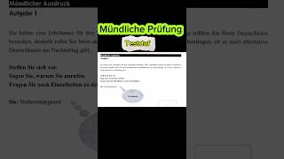 Mündliche Prüfung Testdaf C1 #mündlicheprüfung #testdaf #c1 #shorts