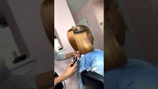How to install Blunt cut Bob half up half down ponytail for blackgirl #hdlace #hairextensions How to install Blunt cut Bob half up half down ponytail for blackgirl #hdlace #hairextensions