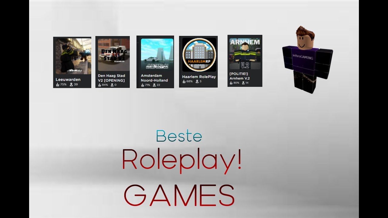 Roblox De Best Roleplay games - YouTube