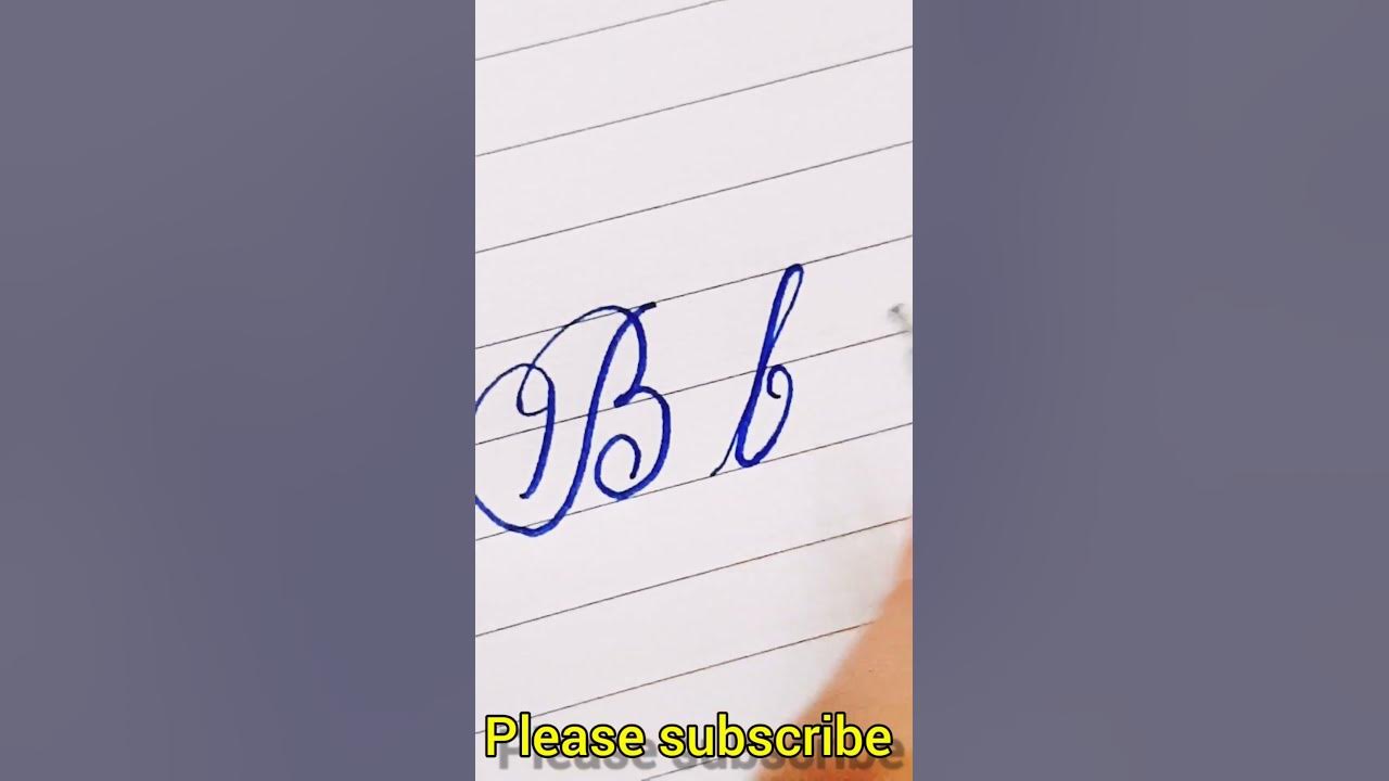cursive writing short how to write cursive letter b YouTube