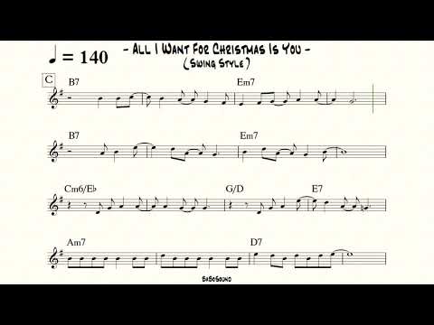 All I Want For Christmas Is You / Jazz Backing Track (Swing Style) - Mariah Carey