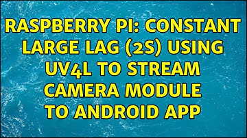 Raspberry Pi: Constant large lag (2s) using uv4l to stream camera module to Android app