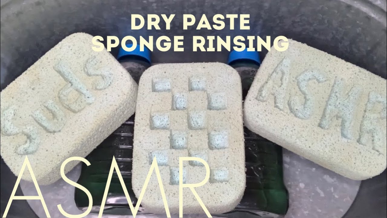Dry Paste Sponge Rinsing 🛁