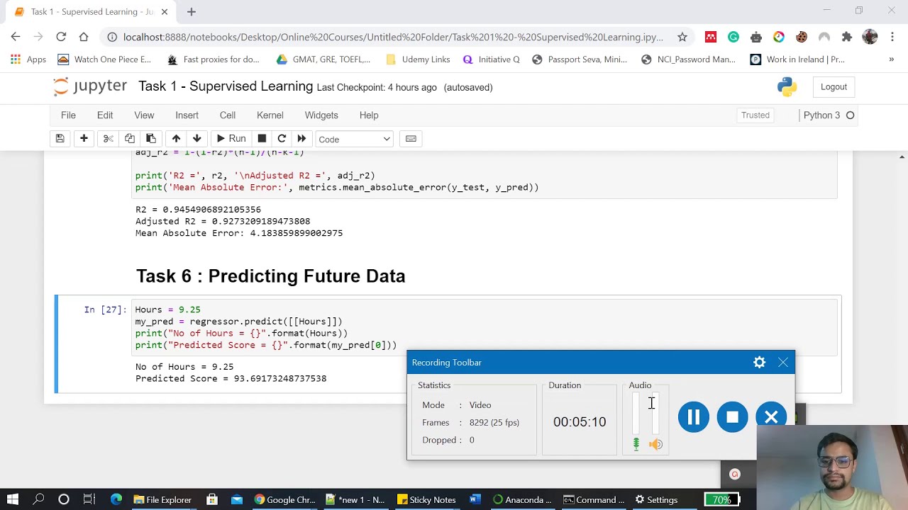 Prediction using Supervised Machine Learning (Linear Regression) in ...