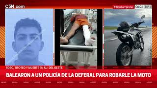 TIROTEO y MUERTE en ACCESO OESTE: BALEARON a un POLICÍA para ROBAR la MOTO y ASESINARON a su PAREJA