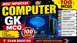 Aiims CRE | DSSSB COMPUTER Gk 100 MCQS Solved