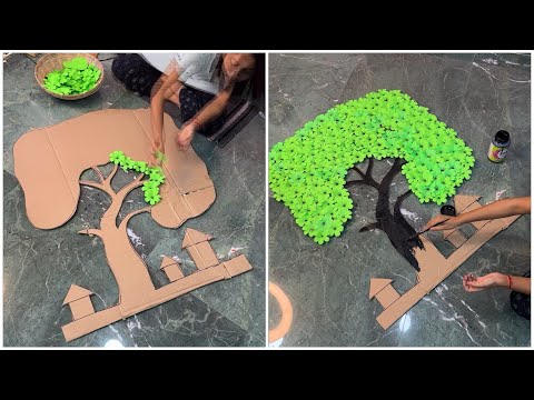 Smart idea to make a Paper tree DIY 