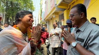 Hyderabad BJP Madhavi Latha Election Campaign at Gowlipura | Old City MP Madhavi Latha Padayatra