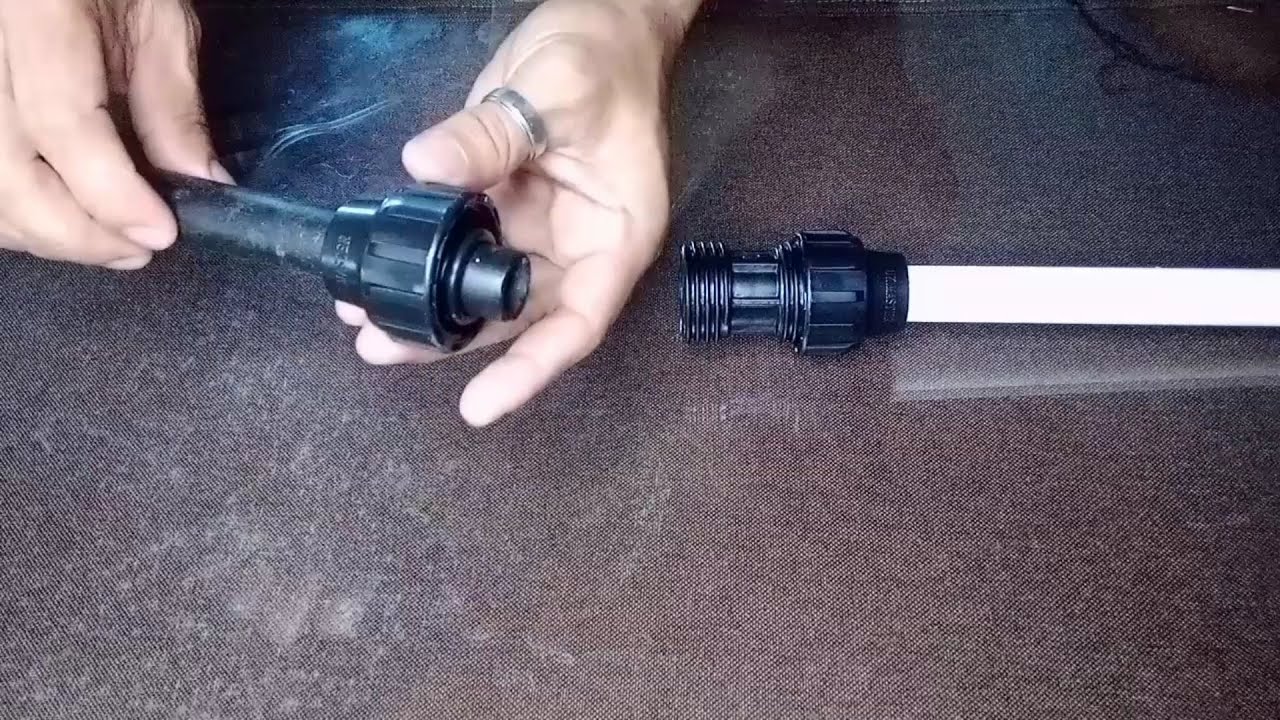 HOW TO CONNECT TWO DIFFERENT PIPES USING PE COMPRESSION FITTINGS | TIPS ...