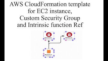 AWS CloudFormation template for EC2 instance,Custom Security Group and  Intrinsic function Ref