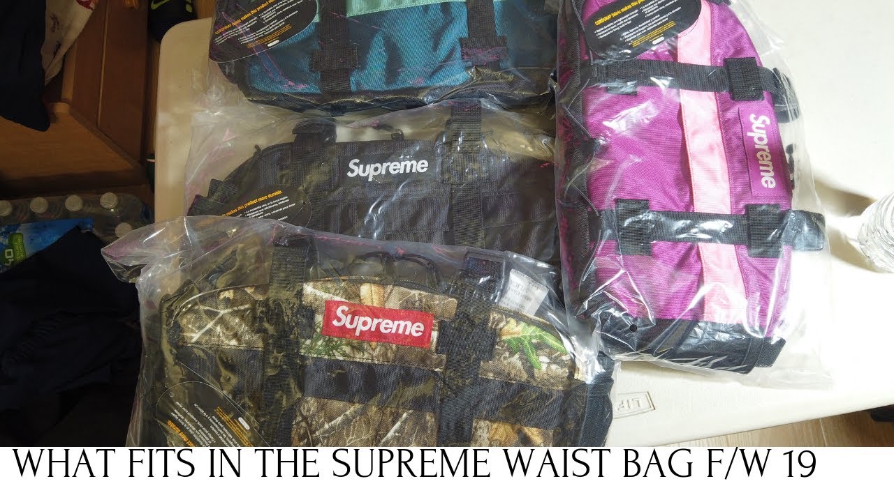Supreme Waist Bag F/W 19 review and size comparison - YouTube