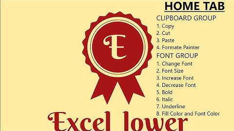 Home Tab In Ms Excel in Hindi Part – 01 | सीखे Home Tab को Excel में हिंदी में Part – 01