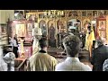 Служба в Шамарском храме | Крестный ход к месту захоронения великомучеников Шамарских