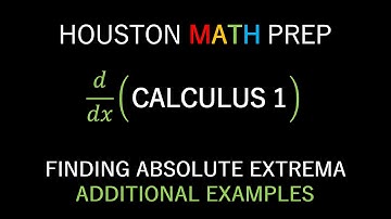 Finding Absolute Extrema (Additional Examples)