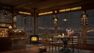 Soft Jazz Instrumental Music for Study, Work, and Focus in Cozy Coffee Shop | Relaxing Jazz Music