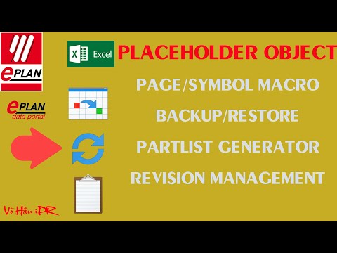 #2 EPlan how to create a library placeholder for design quickly in electrical schematic drawings