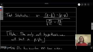 STAT216 Section 9-1 Part I (Hypothesis Test of Two Proportions) (Fixed)
