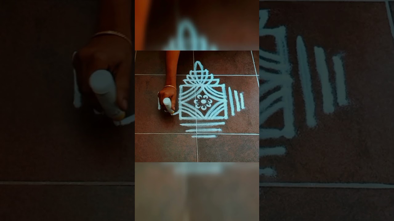 3x3 dots padi kolam |Beginners easy and simple rangoli