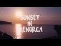 Sunset in menorca  aerial perspective  mavic pro