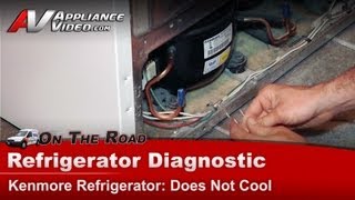 Kenmore Refrigerator Repair - Does Not Cool - Overload Relay - Diagnostic & Troubleshooting
