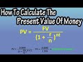 How To Calculate The Present Value Of Money Explained - Time Value Of Money