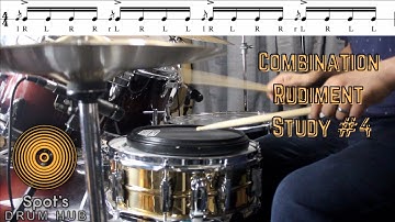 Combination Rudiments Study #4 | Drum Lesson
