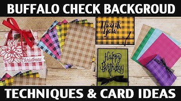 Stamping Jill - Buffalo Check Background Stamp Techniques & Card Ideas